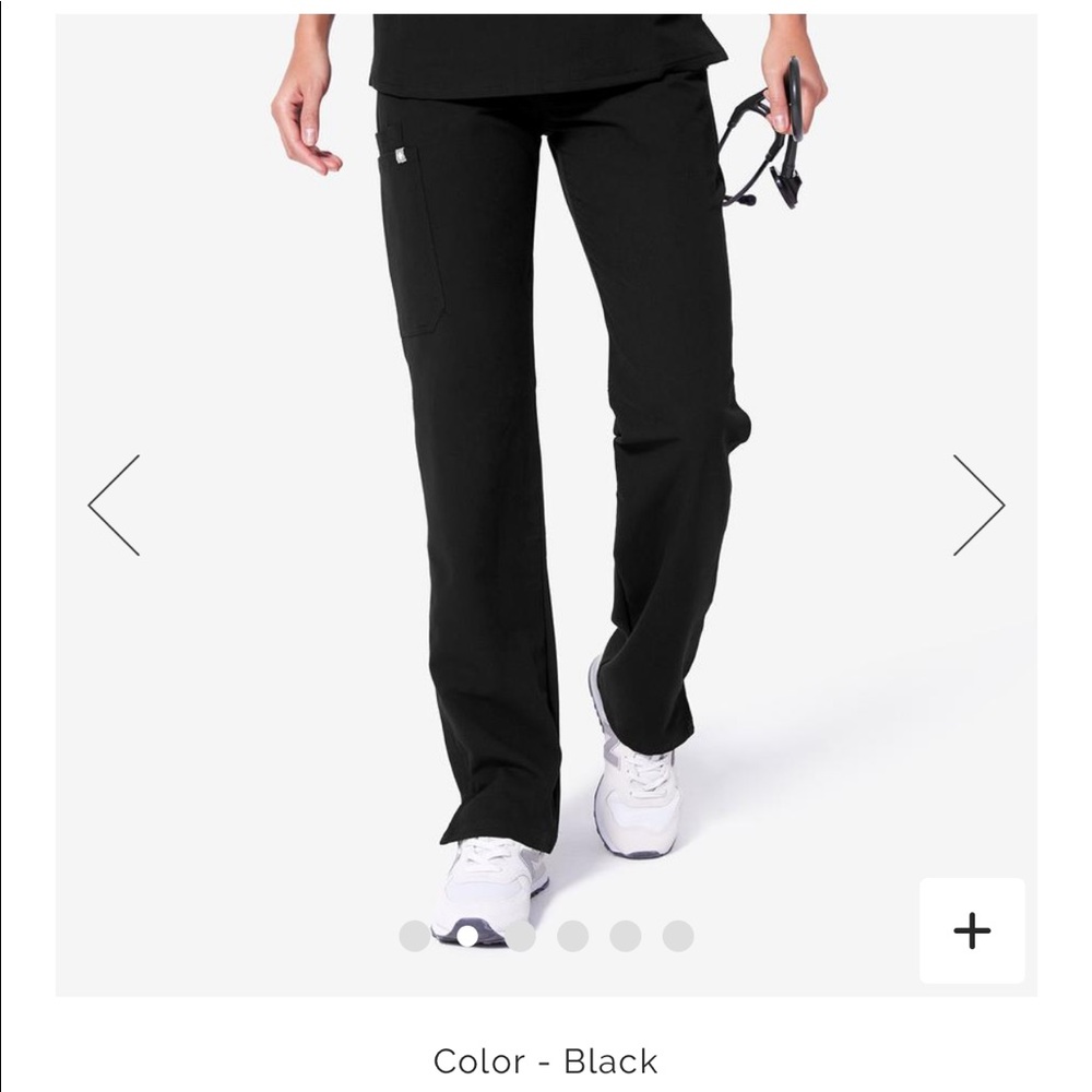 XS Tall Black Kade Scrub Pants
